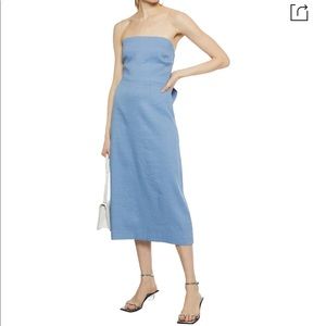Theory- Strapless tie-back dress